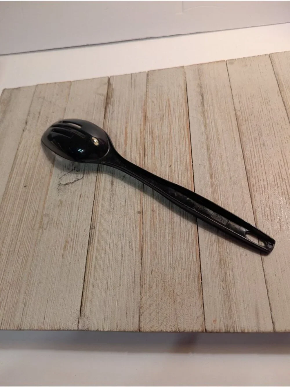 Vintage Foley #2 Black Nylon Plastic Solid Spoon 11